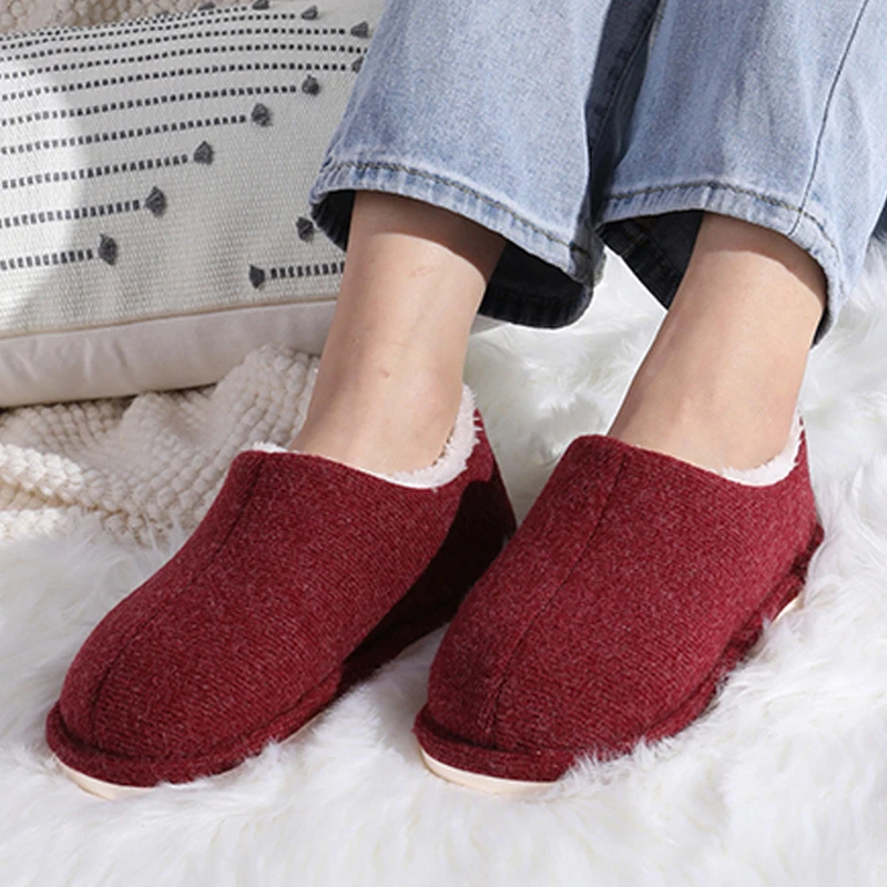 Litfun Winter Fur Cotton Slippers Women Indoor Warm Plush Home Cozy Slippers Fluffy Female Soft Sole Non-Slip Casual Furry Shoes