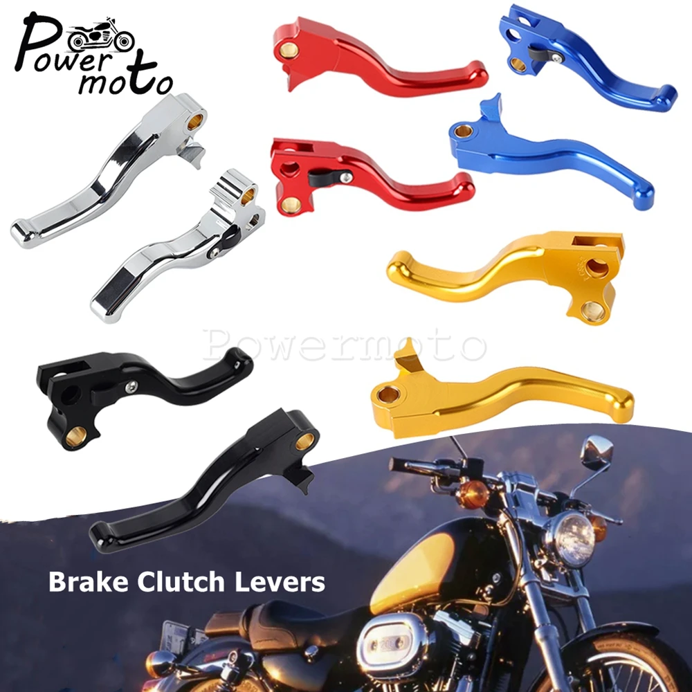 CNC Short Clutch Long Brake Combination Hand Lever Kit For Harley Sportster XL XLH 883 1200 Custom Hugger Roadster Sport 1996-03