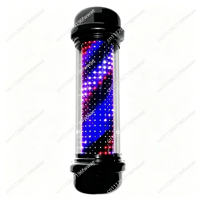 LED Hair Salon, Barber Shop Logo Light, Column, Red, White and Blue, LED Hair Salon, Wall Turning Light