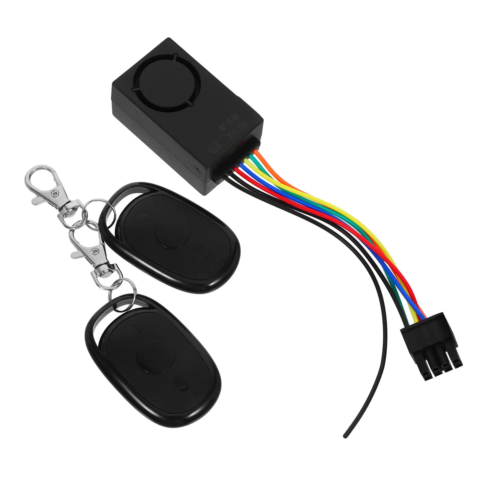 

1Set Electric Bike Anti-Theft Alarm Advanced High Sensitivity Dual Remote Control One- Lock Security System for Ebike