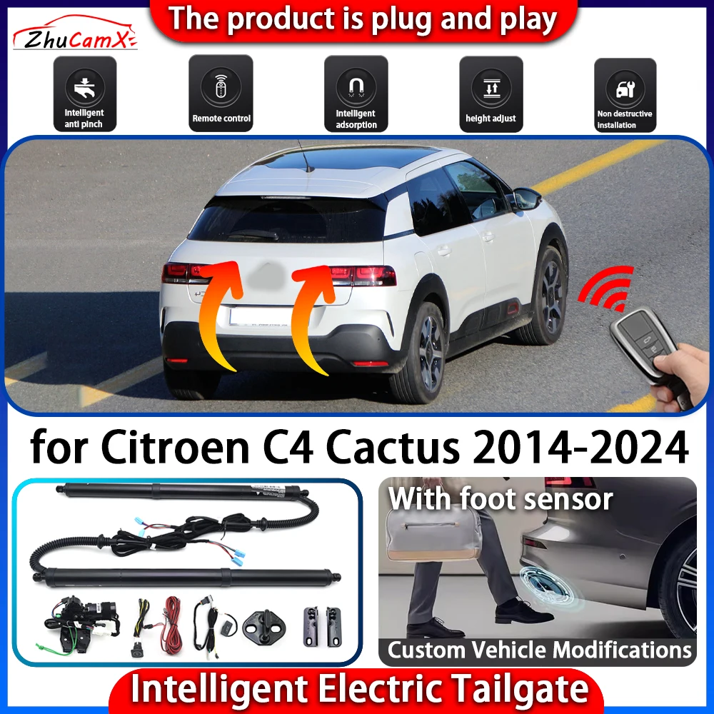 

ZhuCamX Smart Powered Tailgate System for Citroen C4 Cactus 2014-2024 Automatic Intelligent Electric Trunk Lift Control Kit