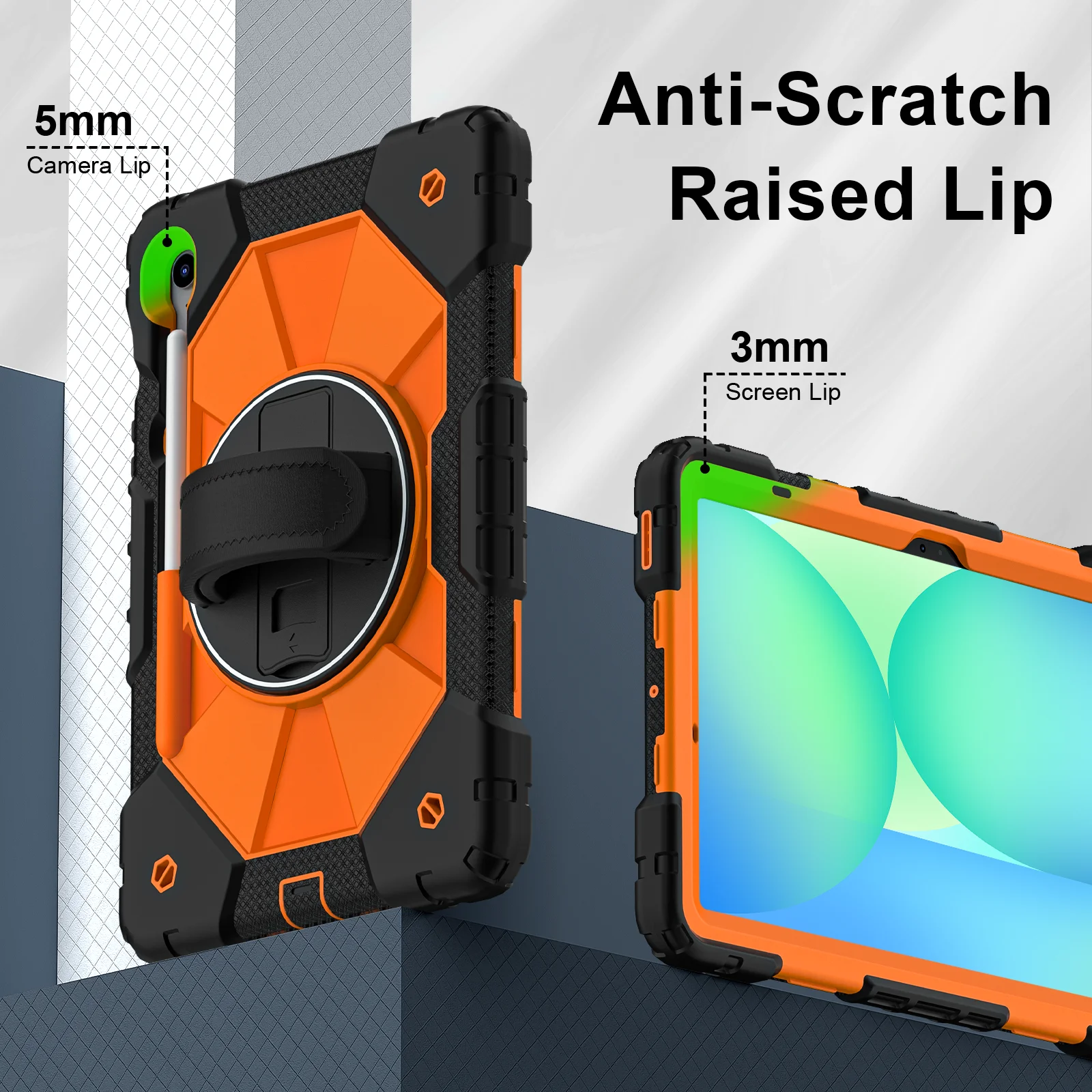 

Чехол-подставка с вращением на 360 градусов, детский студенческий чехол для Samsung Galaxy Tab S10FE S9 FE, 11-дюймовый чехол-подставка для планшета со складным кронштейном