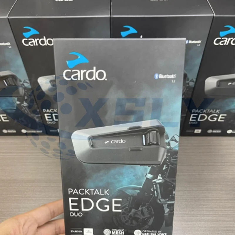 

Hot sell Edge Duo Cardo Helmet Bluetooth Headphones Cycling Full Half Helmet Magnetic Base DMC Connected PT200101 PACKTALK EDGE