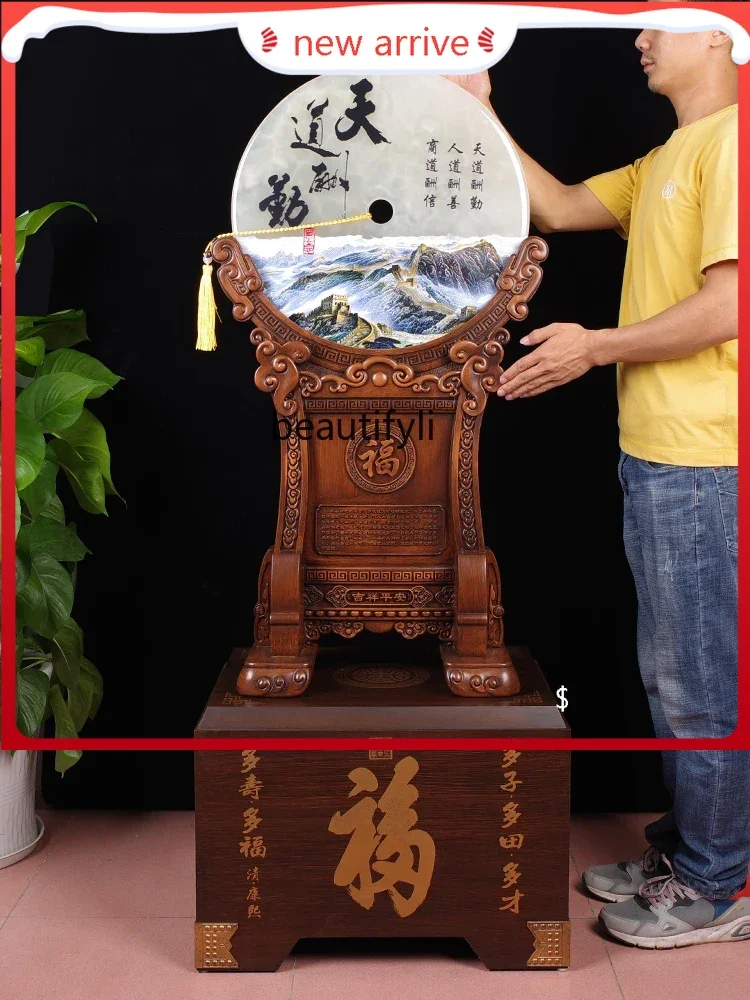 

F132A Large Jade Safety Knot Floor Ornaments Housewarming Living Room Decoration Hall TV Cabinet Entrance Opening Gift