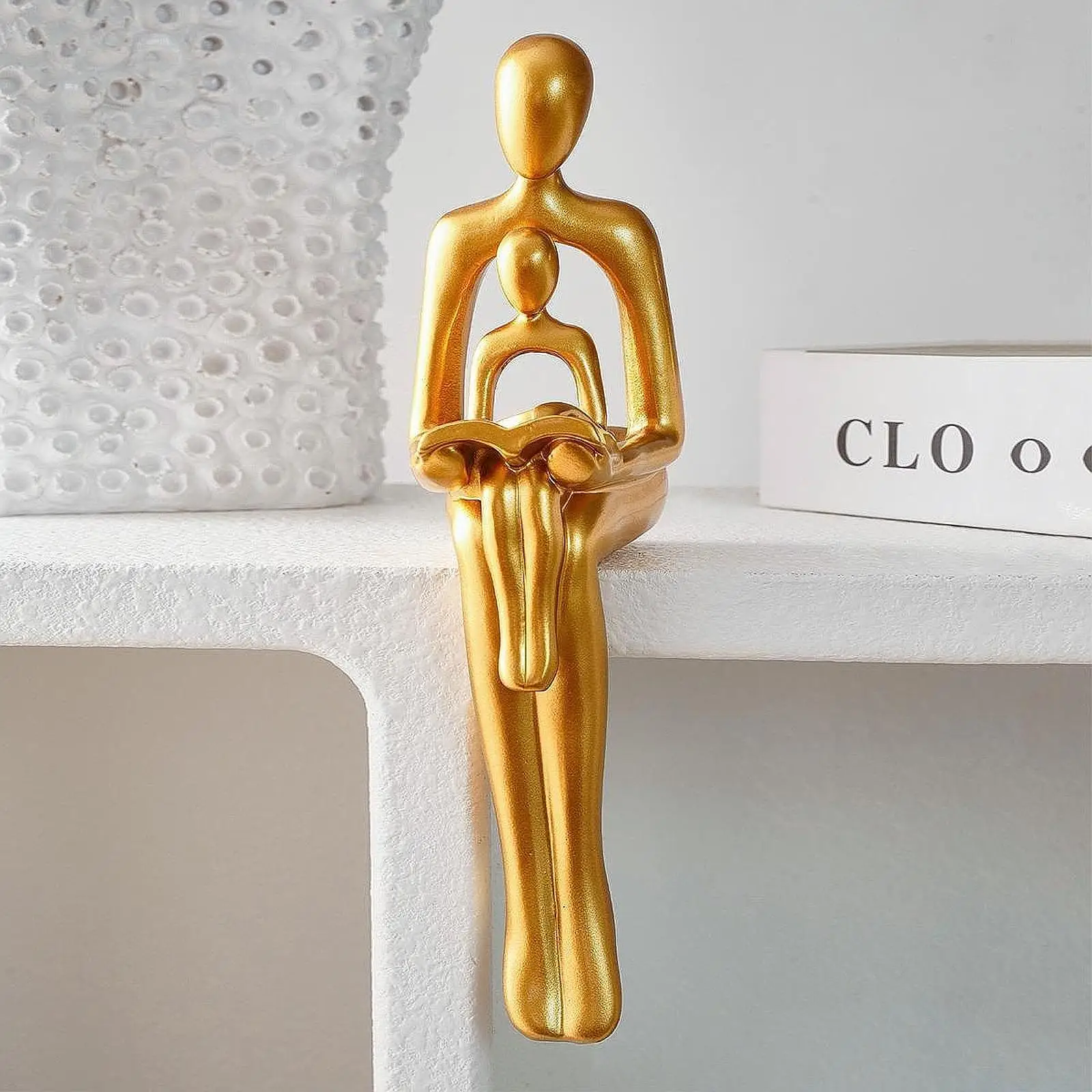 

Abstract Family Sculpture Craft Abstract Statue for Hotel Bookcase Desktop