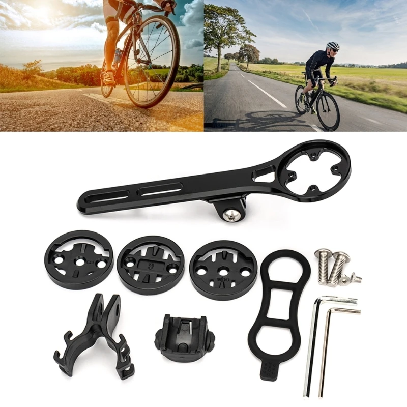 Bicycles Phone Flashlight Stem Brackets Extension Mount Handlebars Adjustable Holder for Cycling Bicycles Computer Mount image 3