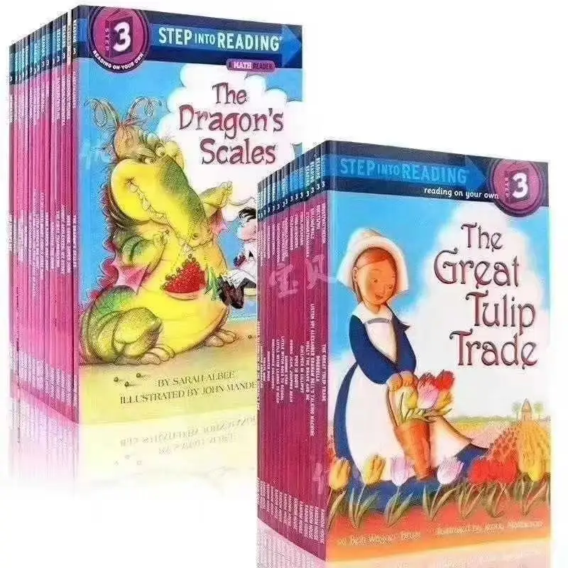 30 Books/set Step Into Reading Level 3 Reading on Your Own 4-12 Year Children's In English Learning Picture Story Books