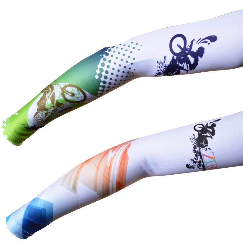 Bike Arm Sleeves Ice Silk Sports Cycling Arm Sleeves Cover Sun UV Protection Outdoor Running Fitness Summer Arm Sleeves