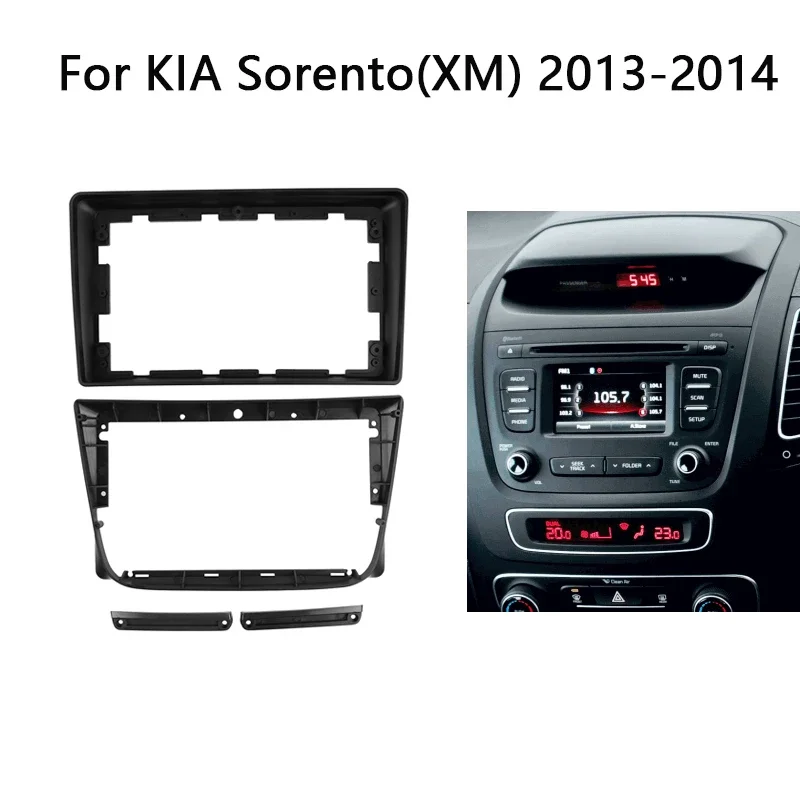 

Car Radio Fascia For Kia Sorento 2012 2013 2014 2015 Auto Stereo Install Dash Panel Mounting Facsia Head Unit Frame Kit
