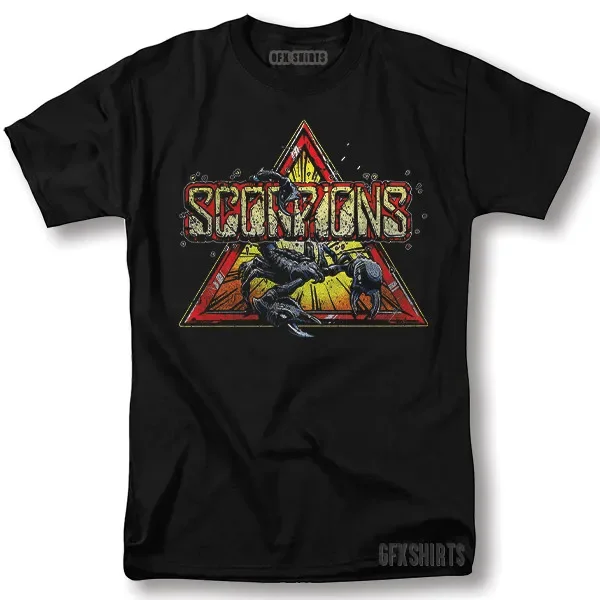 Scorpions Shirt Rock Concert Tour Vintage Graphic Design T-Shirt