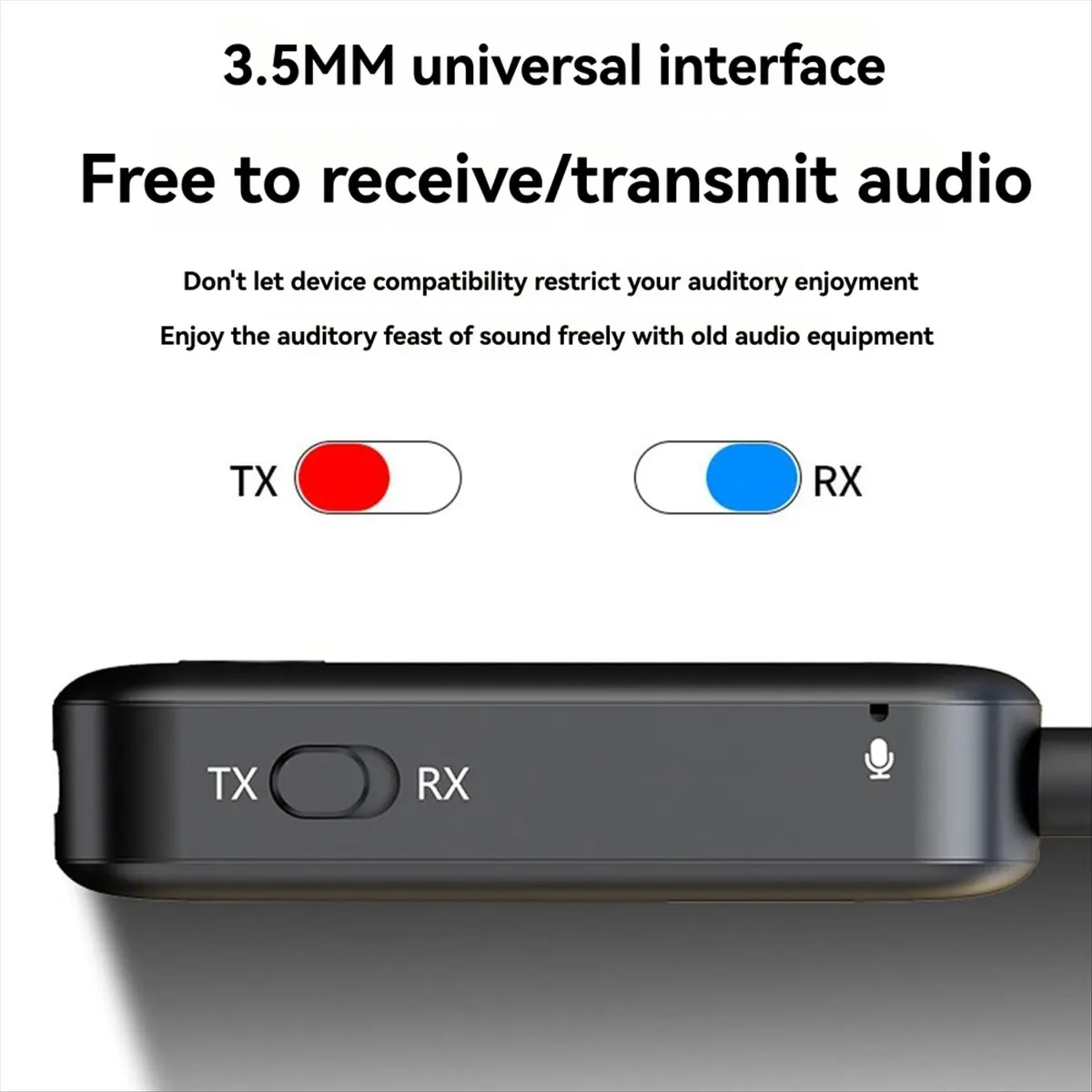 (DT37) Bluetooth 5.4 Transmitter Receiver Wireless Car Aux 2-in-1 Adapter TV Audio Wireless Bluetooth Receiver Transmitter