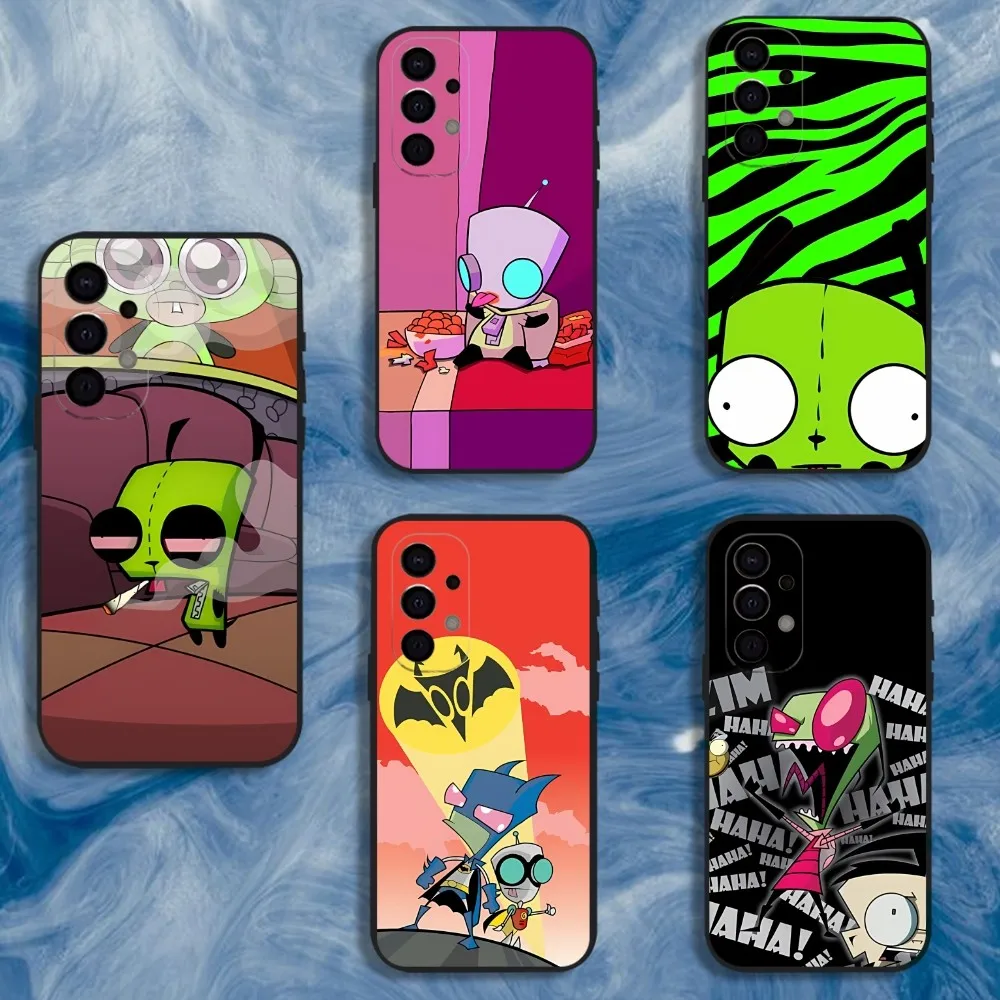 

Cartoon I-Invader Zim Phone Case For Samsung S25,S24,S21,S22,S23,S30,Ultra,S20,Plus,Fe,Lite,Note,10,9,5G Black Cover