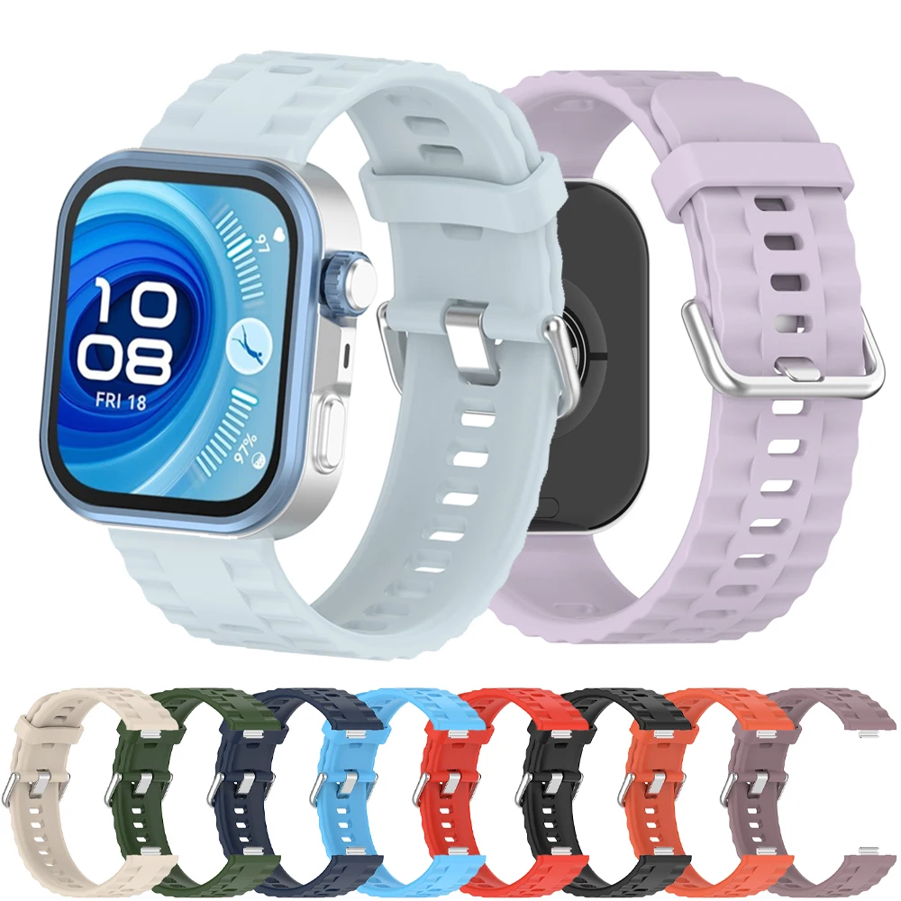 Correa deportiva para HUAWEI watch fit 4 Pro, Correa de repuesto para reloj inteligente, pulsera de silicona, Correa HUAWEI watch fit 4/3 bandas