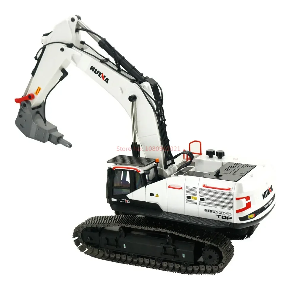 Huina Toy Remote Control Engineering Vehicle 1594 22 Tong Alloy Model Modification Machine 1:14 Electric Excavator Adult Toy Gif