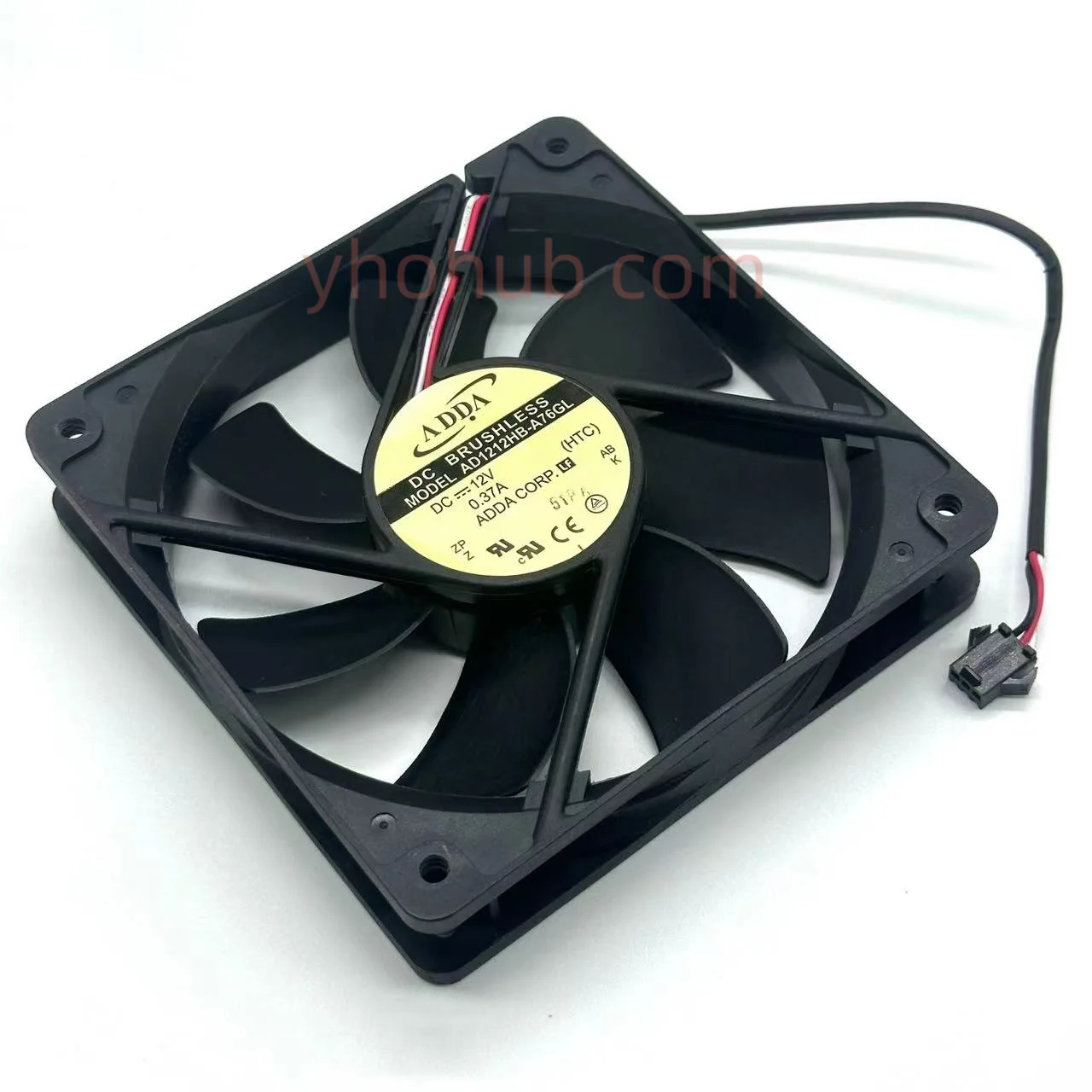 

ADDA AD1212HB-A76GL DC 12V 0.37A 120x120x25mm 3-Wire Server Cooling Fan