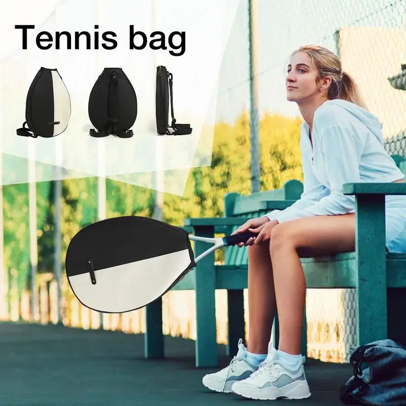 Bolsa de raqueta de Tenis con estuche de hombro, bolsa deportiva de gran capacidad, mochila de bádminton a prueba de polvo para Pádel de Squash de Tenis