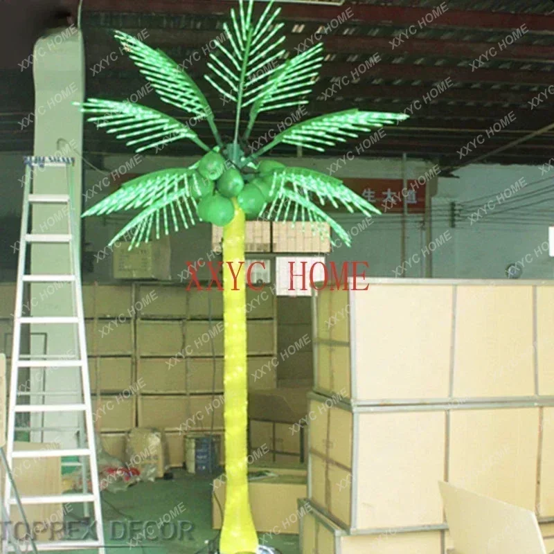 Toprex Holiday Decoration Lighting Large Outdoor Waterproof Luminous Decorative Palm Coconut Led Tree Light