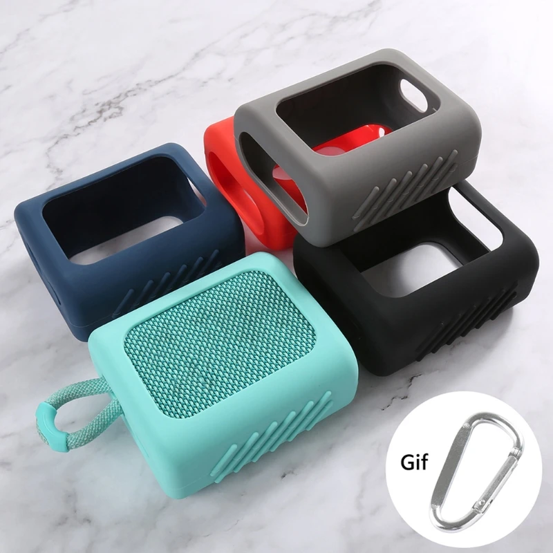 Dust-proof Silicone Case Protective Cover Anti-fall Speaker Case for-JBL GO 3 GO3 Bluetooth-compatible Speaker Accessories