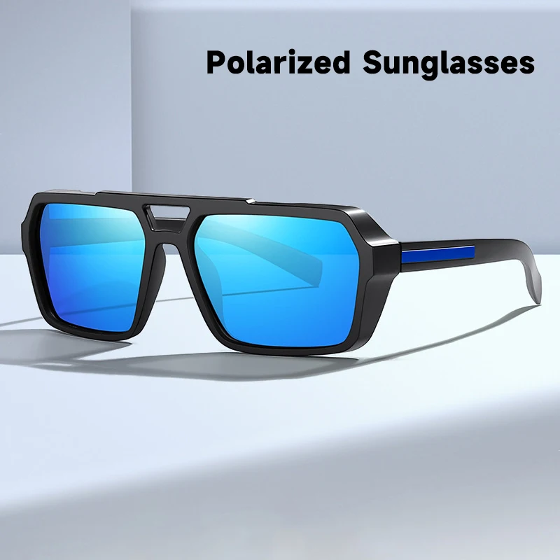 Neue Hohe Qualität HD Polarisierte Sonnenbrille Männer Fahren Sonnenbrille Männer UV400 Marke Designer Brillen Spiegel Linsen Retro Shades