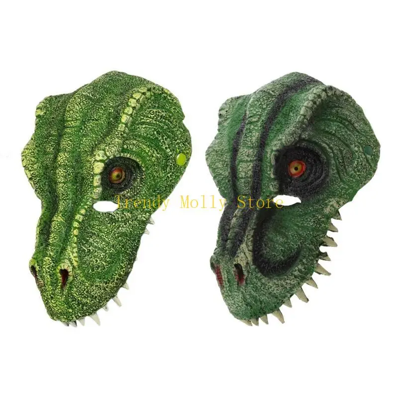 

N5KB Tyrannosaurus Mask Dragons Dinosaur Mask Headwear Halloween Costume Cosplay