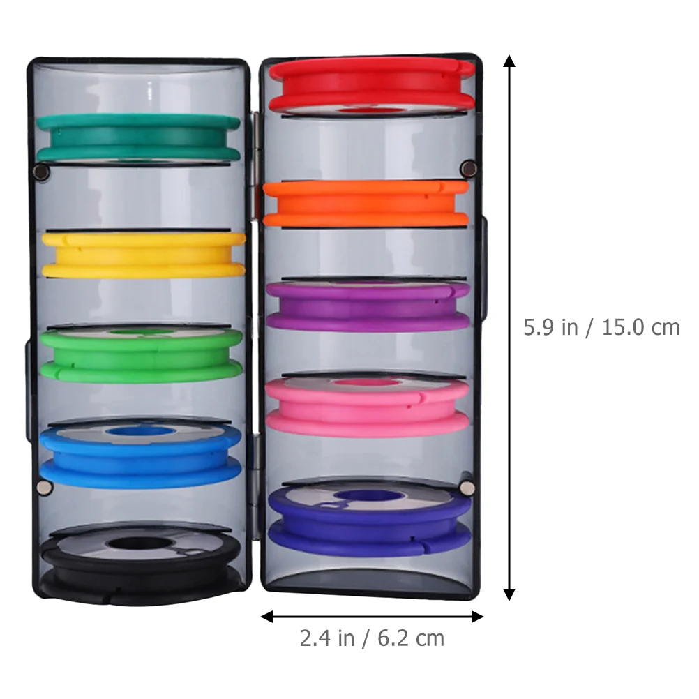 Fishing Line Storage Box Equipment Leader Holder Organizer Tool Reel Protective Case Winding Gear Abs Wheel Supplies