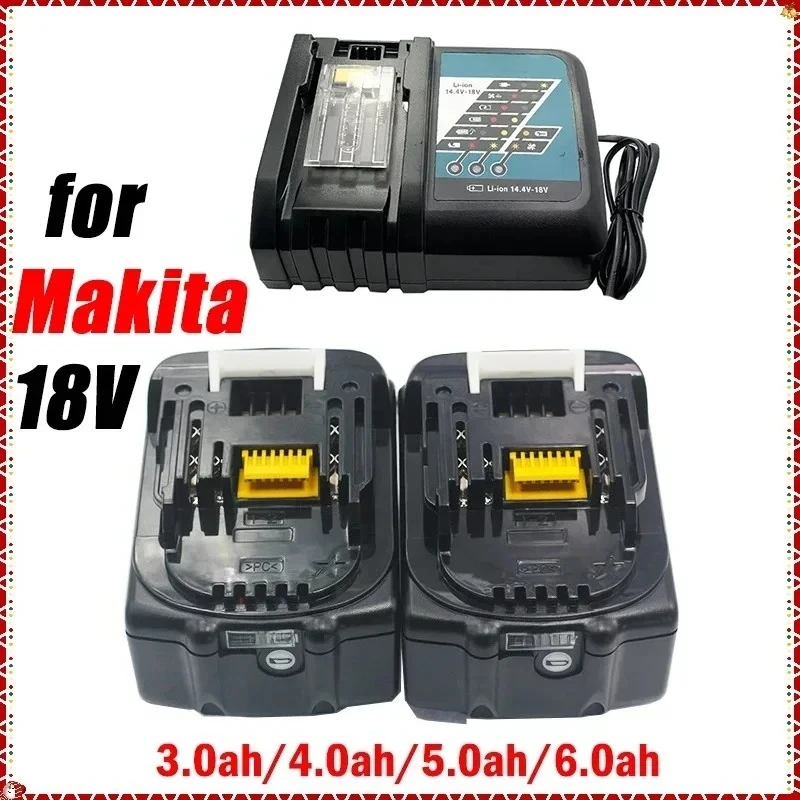 

18V 3000-6000mAh 5.0AH/6.0Ah for Makita Rechargeable Power Tools Battery with LED Li-Ion Replacement BL1860B BL1860
