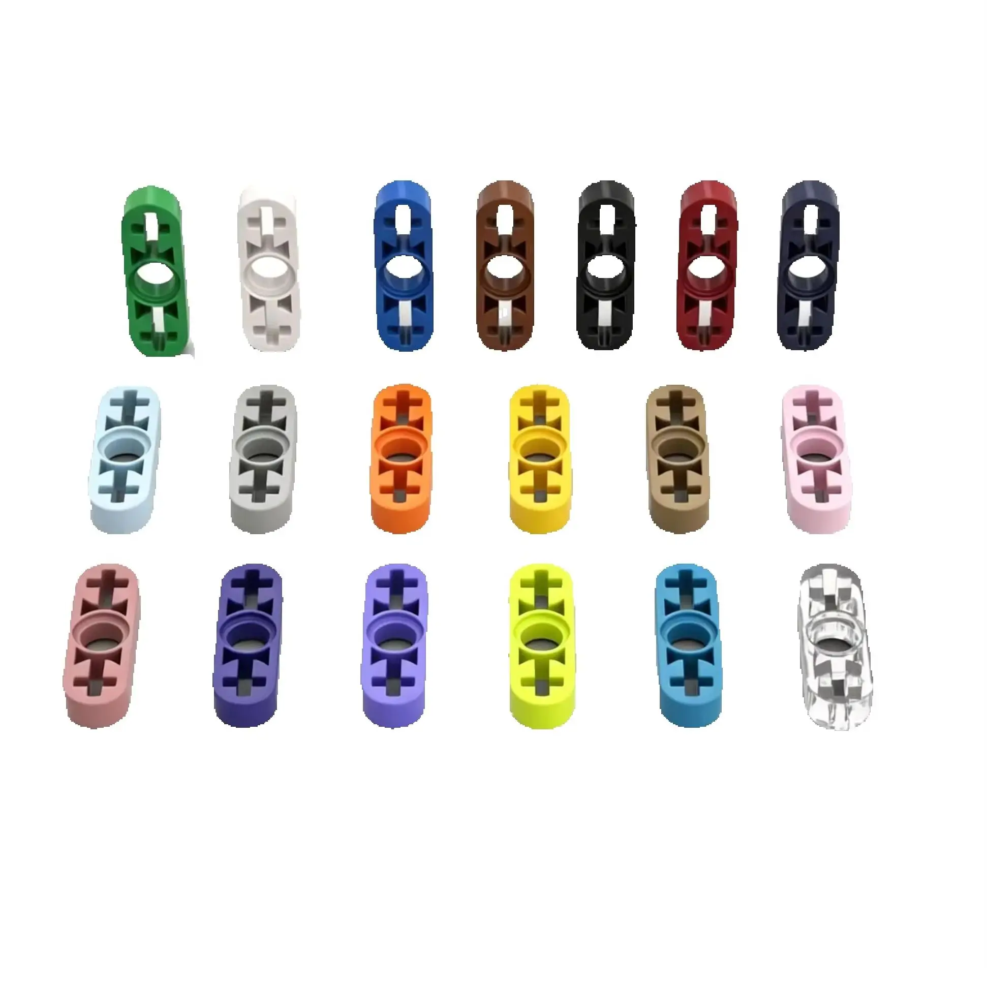 

100PCS 6632 Technic Thin Liftarm 1x3 with Axle Holes, MOC Mechanical Building Blocks, Compatible DIY Science Assemble Toy Parts