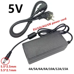 5V 4A 5A 6A 8A 10A 12A 15A Power Supply AC DC 5V Convet 5 Volt Power Supply Adapter Socket Transformer 220v 230v to 5v Converter