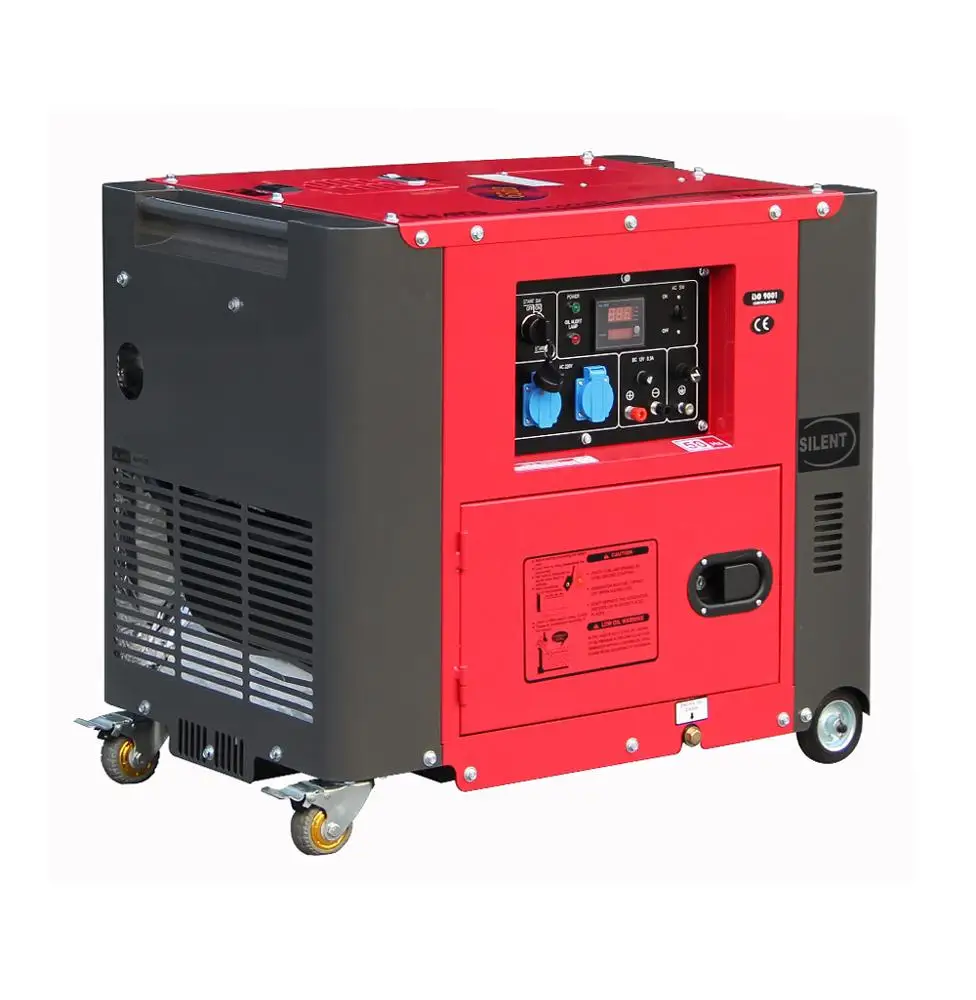 Hiearns 5kw small die·sel portable electric power silent generator set