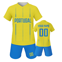 Custom Portugal Soccer Jersey Set for Kids Personalized Football Kit with Name Number Team Club Uniform Boys Girls Soccer Gifts