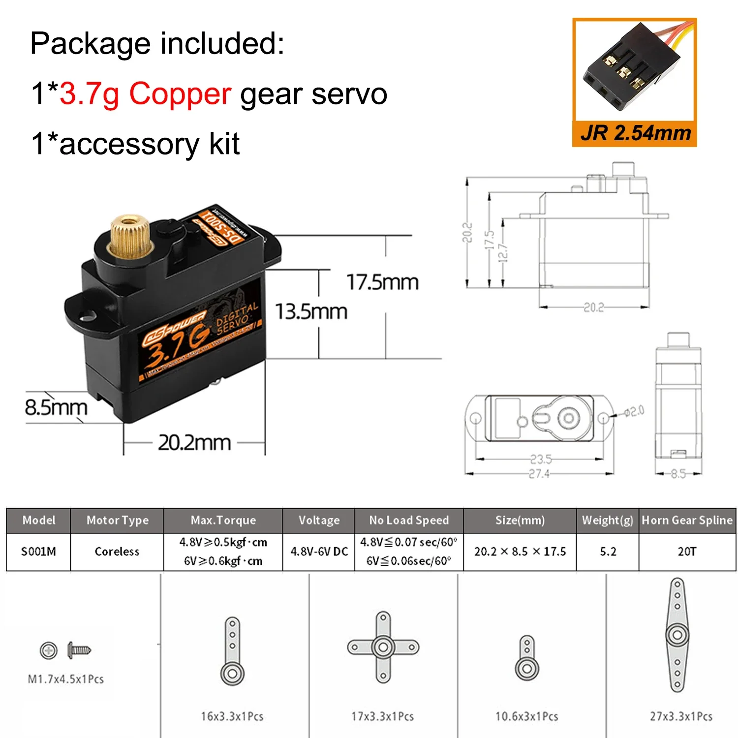 Dower 2g 3,7g 4,3g 5g 6g 8g 9g Mikro plastik/Metall getriebe Digital Servo jr/jst Motor für RC Mini Auto Starr flügel Flugzeug Roboter teil