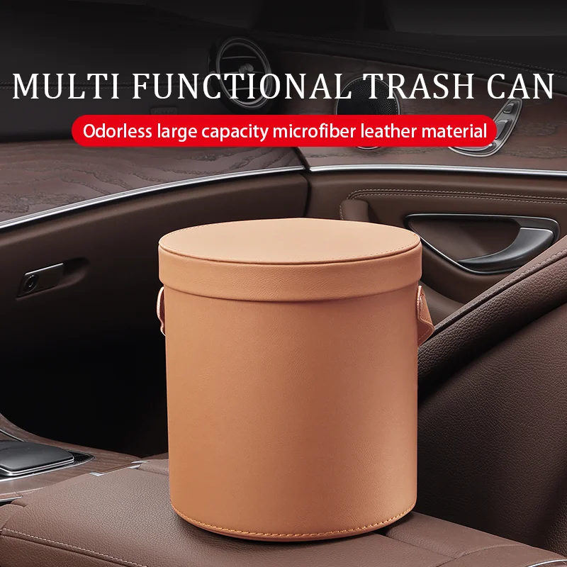 

Car Trash Can Stable Anti Toppling Convenient Classified Storage Waste Organizer Holder Waterproof Garbage Auto Accessories