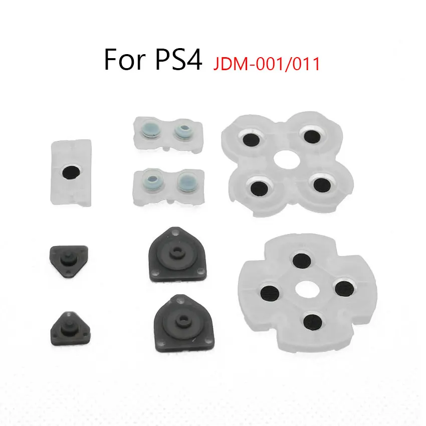 1 juego Almohadillas de goma conductora de silicona para controlador PS2 PS3 PS4 PS5 Xbox One/360 Teclas de contacto D-pad para GB GBA GBC 5