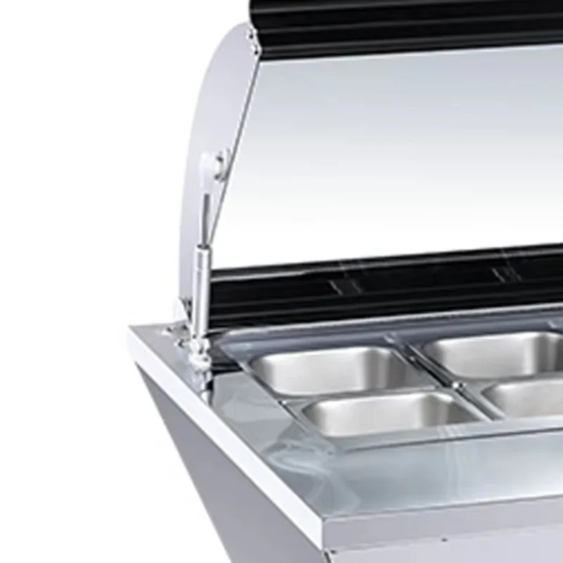 Showcase Chiller Commercial Counter Top Salad Display Showcase Buffet Food Cooler Refrigerated Display Showcase Refrigerator