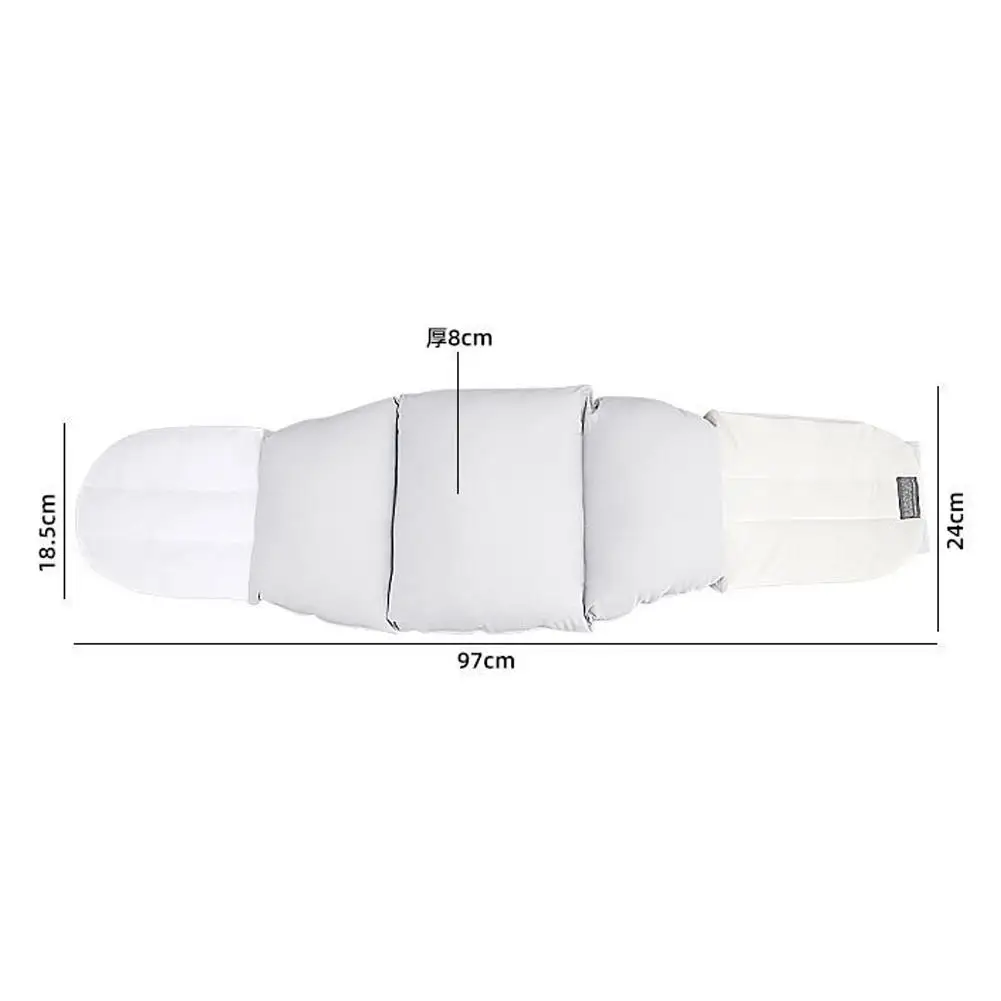 1 قطعة دعم قطني واقية للنوم لتخفيف آلام أسفل الظهر قابل للتعديل الرجال النساء الخصر كرسي داعم للفقرات القطنية عرق النسا