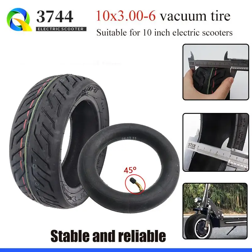 

Good quality 10x3.00-6 Tubeless Tire for Electric Scooter 10 Inch 10x3.0 CST Wear Resistant Vacuum Tyre and inner tubes