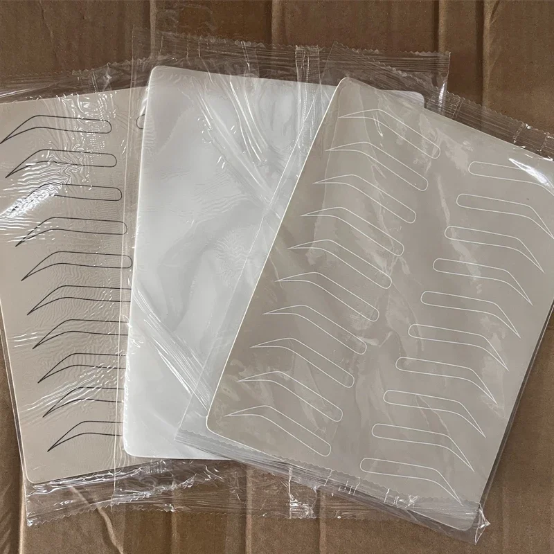 Microblading لوازم الحاجب ممارسة اللاتكس الجلد تجميل دائم الحاجب الوشم التدريب الجلد لا حاجة الحبر خط أسود/أبيض