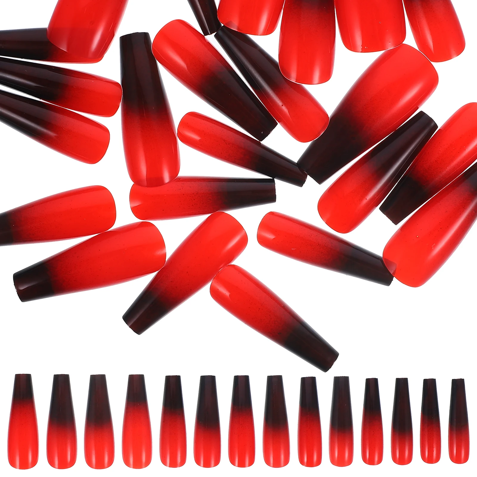 

24pcs Fake False Nails Patch Tips Women Matte Manicure Sets Durable Natural Nail Fake Nails Art Christmas Party