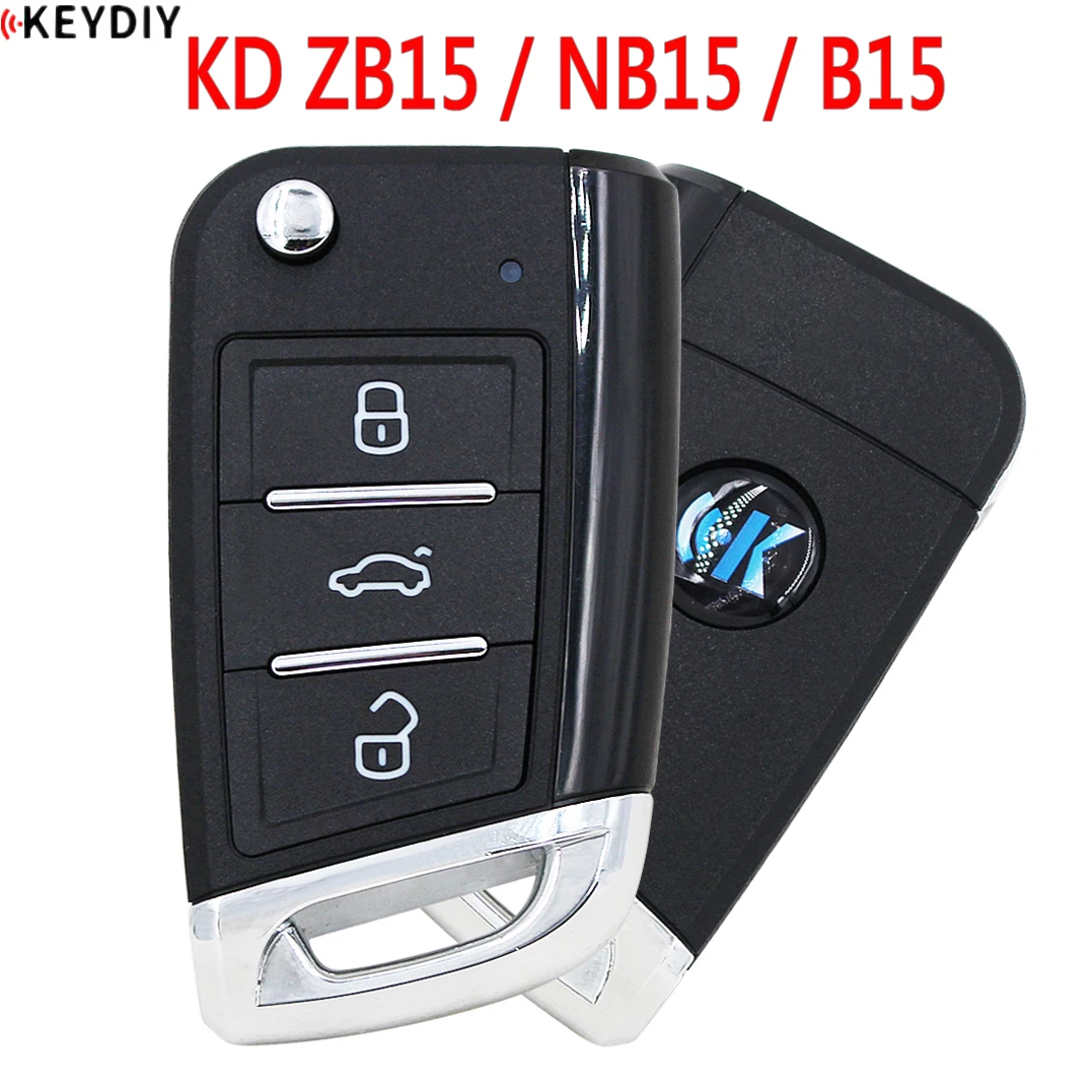 5 قطعة X KEYDIY B NB ZB سلسلة B15 NB15 ZB15 العالمي KD MQB نمط مفتاح بعيد-3 زر-ل KD900 MINIKD URG200 KD-X2