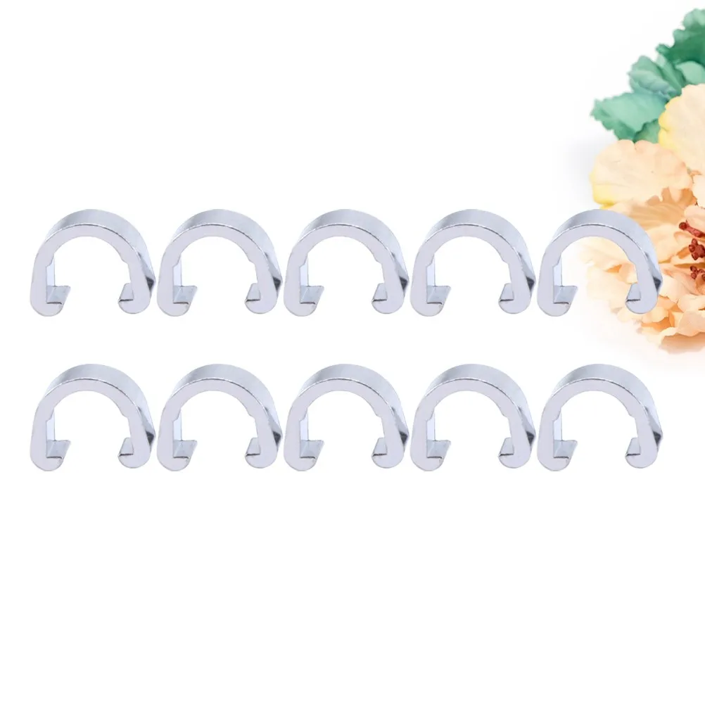 10Pcs U Type Cable Guide Clips Aluminum Alloy Reusable Lightweight Bike Cable Fixing Clamp Road Bicycle Brake Clip