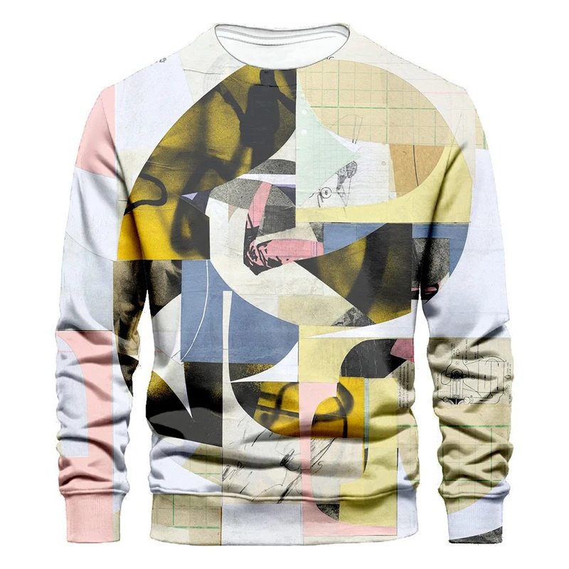 Abstraction Pattern 3d Printed Sweatshirts for Men and Women Pullovers Harajuku Unisex Tops