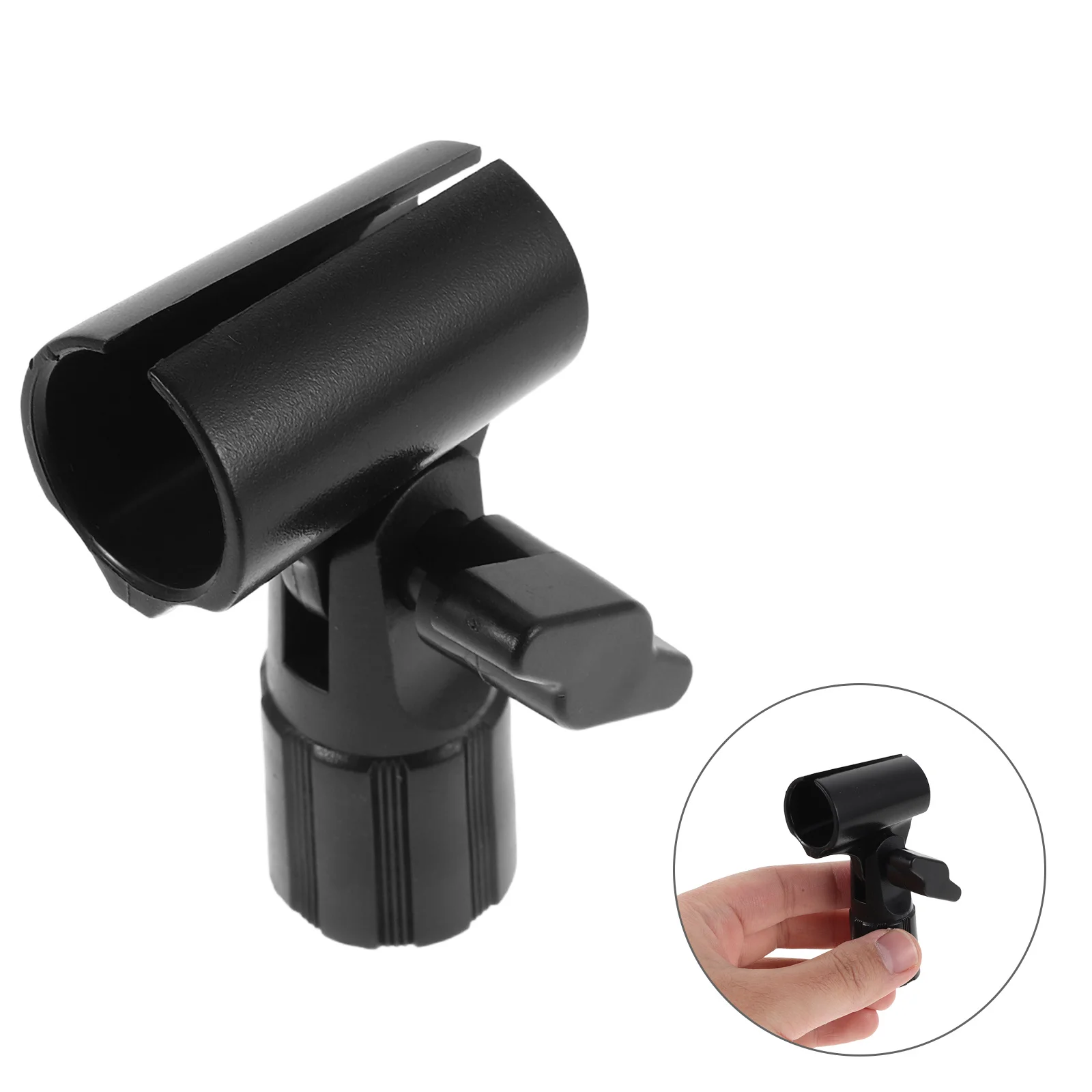 

2Pcs Adjustable Mic Holder Clip Microphone Clamp Adapter Universal Mount Condenser Mic Boom Arm Stand Podcast Interview
