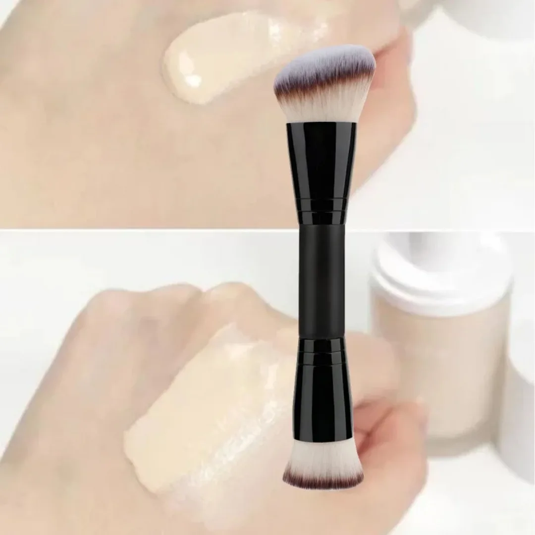 화장품 루스 파우더 브러쉬 용 더블 엔드 메이크업 브러쉬 컨실러 블러쉬 브러쉬 소프트 브리스톨 전문 메이크업 뷰티 도구