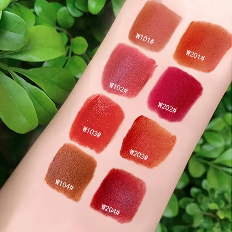 Velvet Orange Lipstick Brighten Skin Matte Lipsticks Waterproof Long Lasting Lip Stick Lip Tint Women Korean Cosmetic Lip Glaze