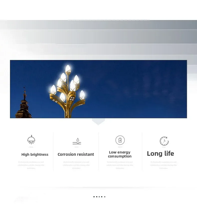 Lampada Magnolia super luminosa impermeabile paesaggio comunitario strada luce esterna paesaggio luce da giardino