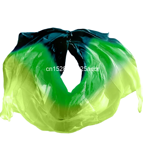 100% velos de seda auténtica que se pueden personalizar velos para danza del vientre accesorios de actuación de danza del vientre bufanda teñida hecha a mano chal