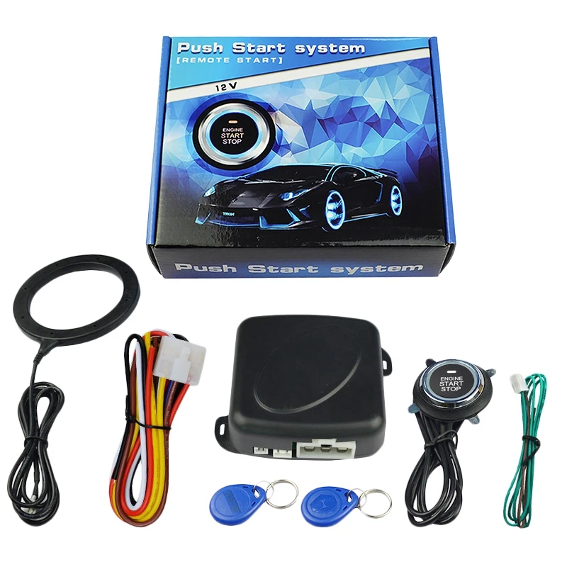 

Car Alarm Engine Starline Push Button Start Stop Rfid Lock Ignition Switch Keyless Entry System Starter Anti-Theft