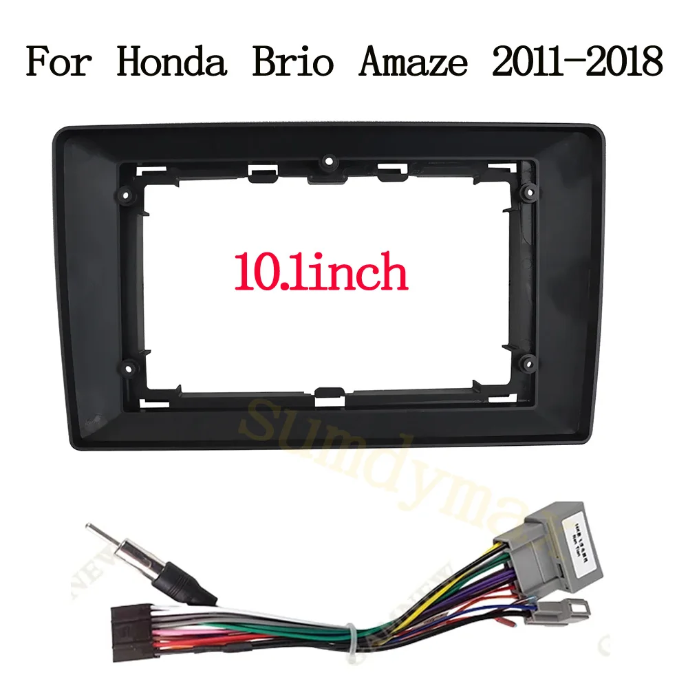 

2Din Car Audio Face Plate Fascia Frame For Honda Brio Amaze 2011-2018 Big Screen Radio Stereo Panel Dash Mount Refitting Kit