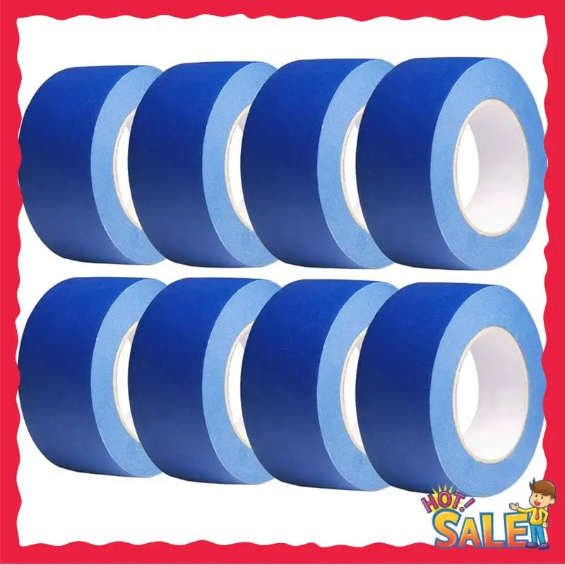 BOFO 8 Pack Painters Tape 2 Inch Wide Blue Masking Tape 2 Inches X 55 Yards X 8 Rolls Paper For General Purpose Use
