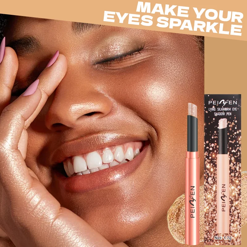 6-kolorowy metaliczny cień do powiek w sztyfcie, wodoodporny, perłowy, brokatowy cień do powiek, fluorescencyjny pisak do makijażu